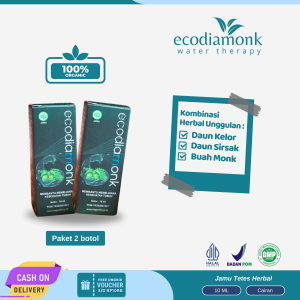 BUY 1 GET 2  Ecodiamonk Obat Herbal Kolesterol Asam Urat Diabetes Gula Darah Asam Lambung Hipertensi
