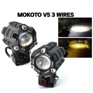 Motcar Mini Driving Light V6 High and Low Beam White and Yellow Single Dual Lights
