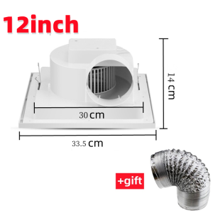 【cod】8/10/12inch exhaust fan ceiling exhaust fan kitchen strong wind household silent bathroom louver exhaust fan
