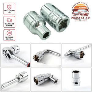 KHẨU - TUÝP ngắn đầu 1/2 inch dùng cho tay vặn. Hàng KOURITSU (Nhật Bản) thép Cr-V siêu cứng siêu bền [chính hãng]