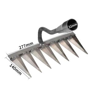 5/7 Gigi Alat Berkebun Cangkul Penyiangan Rake Penyiangan Besi Tugas Berat Rake Besi Weeder dengan