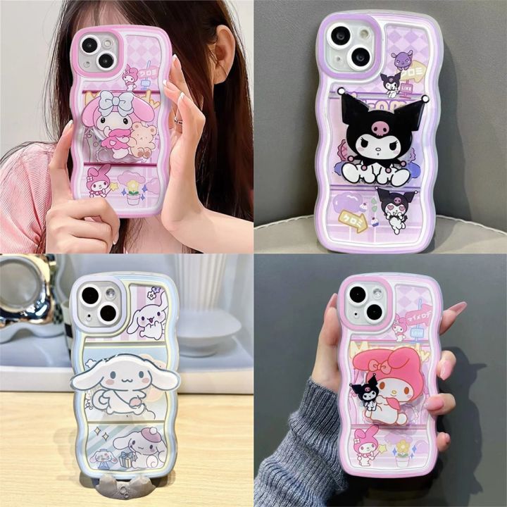 Sanrio Kuromi My Melody Cinnamoroll With 3D Holder Phone Case For