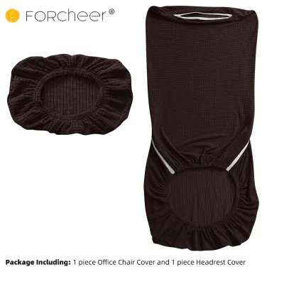 Ergonomic Office Chair Cover Set with Headrest Cover Water Repellent Managerial Chair Cover for Office Executive Chair Just Cover Not Chair
