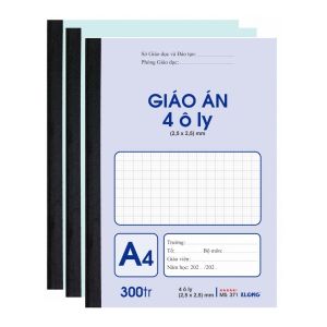Lốc sổ giáo án may 4 ô ly 200 trang Klong 370 / 371 I Vở luyện viết tiếng Trung MS370 / MS371
