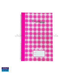 💙สมุดปกแข็งริมลวด 5/100 Silver Pins HR101 21x32cm 70แกรม 100แผ่น (ราคา/เล่ม) | KKNT