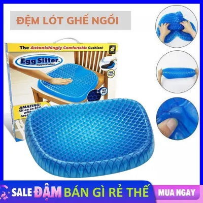 Đệm ngồi 3D Silicon 2 Lớp Thoáng Khí - Đệm Gel Tổ Ong 3D cao cấp thoáng khi êm mông chống đau mỏi lưng dùng cho văn phòng ô tô sofa