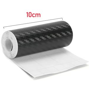 【Pphha】10M Car 3D Carbon Fiber Sticker DIY Paste Protective Strip Waterproof Tape Car Door Sill Mirror Anti-scratch Film Auto Accessories