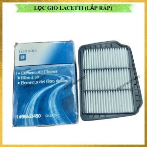 Lọc gió động cơ xe Daewoo Lacetti Việt Nubira Gentra Viva. Mã lọc 96553450. Loại bỏ đến 99% bụi bẩn