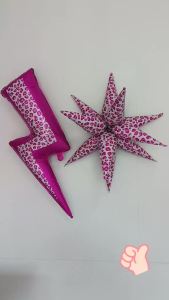 Pink Lighting Smile Face Balloon Bouquet/Pink Leopard Lighting Bolt White Checkered Balloons For Happy Dude Birthday/Preppy Y2K Party Decoration/Babyshower Party Decor