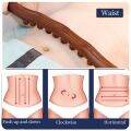 8 Beads Wooden Belly Scraping Stick Belly-Thinning Weight-loss Thin Waist Slimmer Little Belly Whole Body Massage Tool Meridian Dredging Anti Cellulite按摩棒刮痧减肥擀筋棒. 