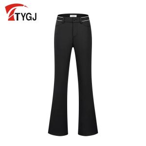 Golf Apparel for Women Trousers Spring Summer Wide Leg Sports Stretch Flared Pants High Waist Breathable Plus Size