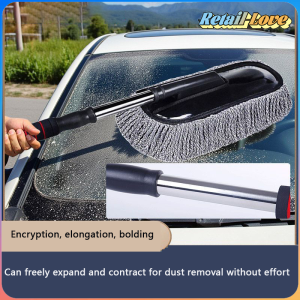 Microfiber | Duster Mop | Dust Remover Tool | Car Wash Cleaning | Removable Telescopic Car Wax Drag Nano Fiber | Car Wash Brush | Tool Car Mop Wax Dash Duster