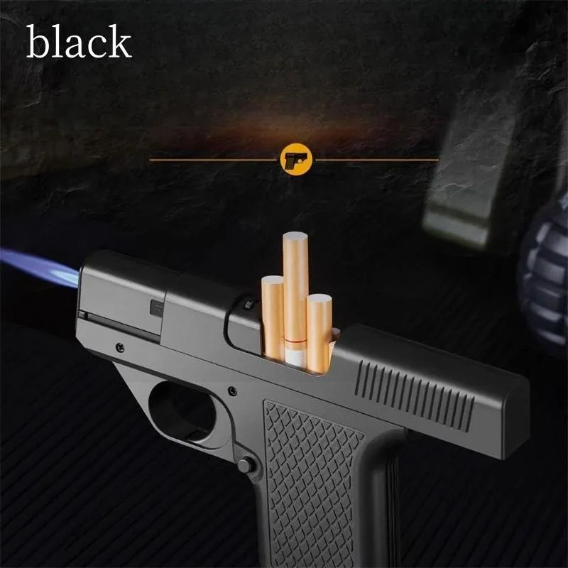 🇵🇭Two-in-one Multifunctional Pistol Lighter Cigarette Case Lighter Gas  Lighter Welding Gun Cigarette Box 10/12/20 PCS Cigarettes Windproof Cigar  Lighter Cigarette Lighter Camping Lighter with 3 Styles of Cigarette Case