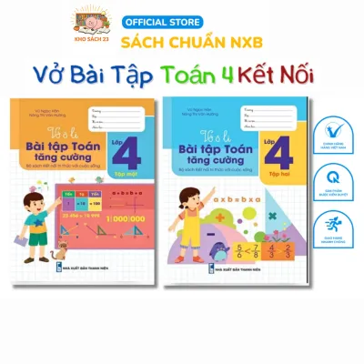 Sách - Vở ô li Bài Tập Toán Tăng Cường Lớp 4 - Kết Nối