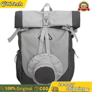 【Free Shipping】 Mens Waterproof PU Backpack for Outdoor Travel with Multiple Compartments and Lightweight Design