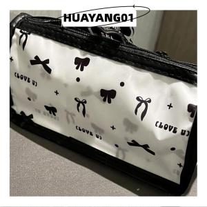 HUAYANG01 [2023 new HOT FASHION] Phim hoạt hình mờ bút chì trường hợp nhiều lớp dọc công suất lớn văn phòng phẩm lưu trữ túi trường cung cấp túi mỹ phẩm