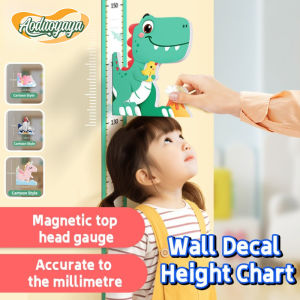 AODUOYAYA 3D Height Wall Sticker Kids Height Measurement Chart for Kids Detachable Magnetic Growth Chart