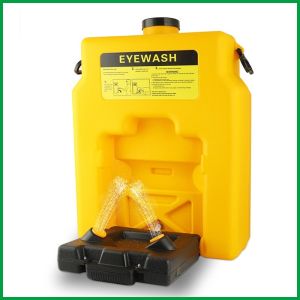 Portable Eye Washer Simple Double-Mouth Mobile Emergency Eye Washer Plastic 53L Wall-Mounted Eye Washer Factory Inspection
