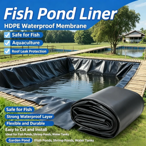 Fish Pool Pond Liner Thickness 0.5mm 6x8 6x10 Membrane Fish Pond Liner Pools Rubber pond lining fish pond lining