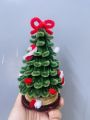 Tặng đèn led trang trí - Cây thông noel handmade bằng kẽm nhung xinh xắn trang trí bàn làm việc, bàn học. 