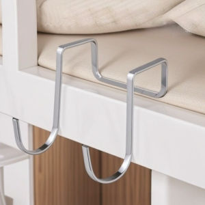 Stainless Steel S-shaped Double Hook Heavy Object Hook No Drilling Required Strong Load-bearing for Back Cabinet Door Storage Hook