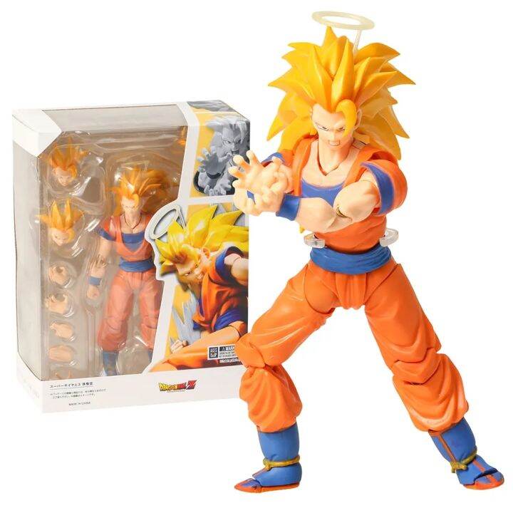 Dragon Ball Z Super Saiyan 3 Son Goku SHF Action PVC Collection