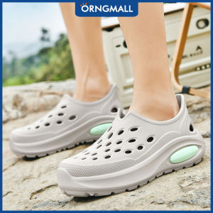 ORNGMALL Summer Hollow Casual EVA Non-slip Sandal Soft Bottom Sandals for Men Lightweight Garden Beach Men Shoes Outdoor Platform Sandals 36-45