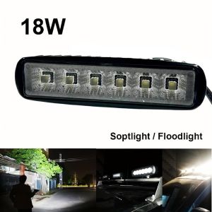 ไฟสปอร์ตไลท์ LED สว่างตาเเตก 1ชิ้น /สีขาว ไฟสปอร์ตไลท์รถยนต์ LED SPOT BEAM US 18W ไฟหน้ารถ ไฟช่วยตัดหมอก 12V-24V พร้อมส่ง