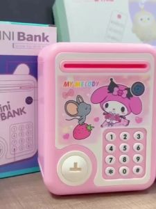Piggy Bank ATM Machine Kuromi Pas Safe Music Piggy Bank Coin Bank Unlock Coin Bank
