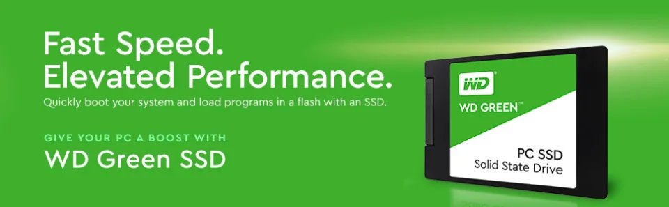 Western Digital WD Green 2TB Internal PC SSD - SATA III 6 Gb/s, N