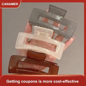 【CANAMEK】 Quá Khổ thời trang móng vuốt tóc Clip tóc cho cô gái Phụ Nữ Trong Suốt tóc móng vuốt đuôi ngựa Claw Clip cua Phụ kiện tóc mũ nón