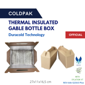 COLDPAK Thermal Insulated Gable Box Botol Tahan Dingin dengan Handle