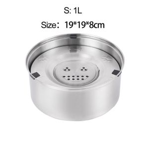 DEARYOYO Stainless Steel Dog Water Bowl Slow Feeder Spill Proof Large Capacity Pet Water Dispenser for Small Medium Large Pets