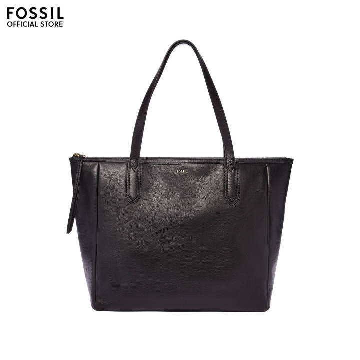 Fossil Sydney Black Tote Bag SHB2815001 Casual Plain Design Tote