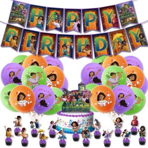 JomParty Encanto Happy Birthday Banner Latex Balloon Party Themes Set Hari Jadi Belon Dekorasi Keluarga Mexico Penyanyi