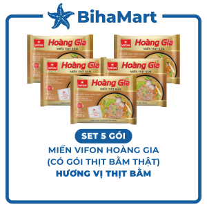 [SET 5 GÓI] - VIFON - Miến Hoàng Gia hương vị Thịt bằm (có gói thịt bằm thật) Miến thịt bằm Vifon Hoàng Gia (105g/gói)
