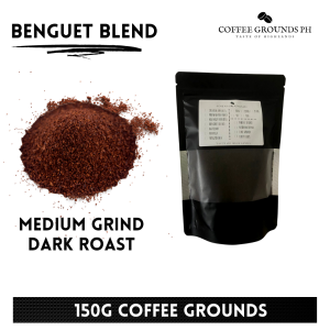 Coffee Grounds PH - Benguet Blend 150g | Medium Grind Coffee x Dark Roast | Organic Coffee for Coffee Maker French Press