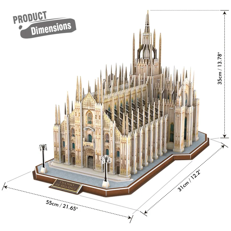 CubicFun 3D Puzzle Milan Cathedral Duomo di Milano 251 pcs 21.6 x