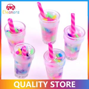 [Eleanor] 5pcs 1:12 Dollhouse thu nhỏ kem đồ uống chai mô hình búp bê nhà bếp thực phẩm