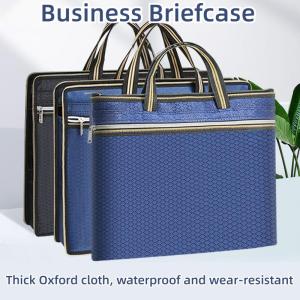 Simple Briefcase Document Bag Handbag for Files Lightweight Laptop Notebooks Tote Bag Business Shoulder Bag