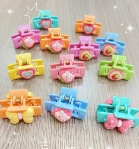 Kids Colored Hairclip Butterfly Pig Heart strawberry Design Small Hairclamp for Cute BB Girls Mini Grips Clip