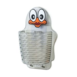 EASYTREND Punch-free Cartoon Storage Box Self-adhesive Plastic Shower Wall Organizer Cute Save Space Wall Toothbrush Holders for Home