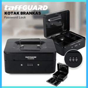COD TaffGUARD Kotak Uang Brankas Dokumen Password Lock 20x16x9CM  HC66008 / Kotak brankas uang besar mas kunci krisbow sandi dinding kayu / kotak penyimpanan barang berharga bahan baja murah kecil besar duit besi gembok kode amal plastik dokumen perhiasan