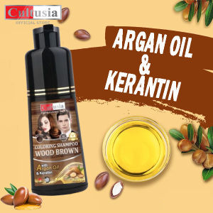 CULTUSIA COLORING SHAMPO WOOD BROWN 160ML - SHAMPO PEWARNA COKLAT