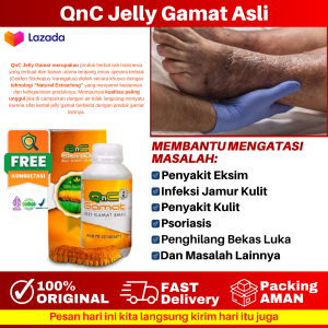 Obat Tradisional Eksim Herbal Alami Menahun Kering Basah Kulit Bersisik Jamur Kulit Qnc Jelly Gamat