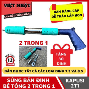 Máy bắn đinh hạt nổ 2 trong 1 bắn được cột bê tông cốt thép bắn được cả đinh to và đinh nhỏ