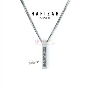 HAFIZAH Necklace - Kalung Ayat Kursi Anti Karat Model Rantai Sisik Naga Liontin Balok Wanita