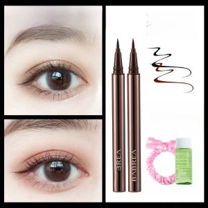 Waterproof Long-Lasting Smudge-Proof Ultra-Fine Eyeliner Pen for Women Babrea Smooth Color Eye Makeup Tool Brown Shade