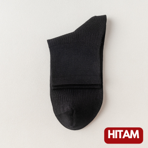 BS822 kaos kaki wanita pendek bahan katun 95% lembut serap keringat anti bau tinggi atas mata kaki cewek dewasa warna polos