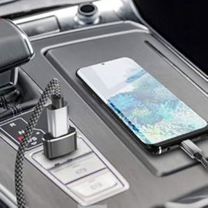 SEJUE4373 5pcs Aluminium Alloy USB Type C Adapter Mini Portable USB Receiver Adapter Transfer Adapter Black OTG Data Adapter Mobile Phone